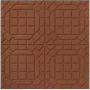 Diagonal Rojo Vereda 40x40 cm